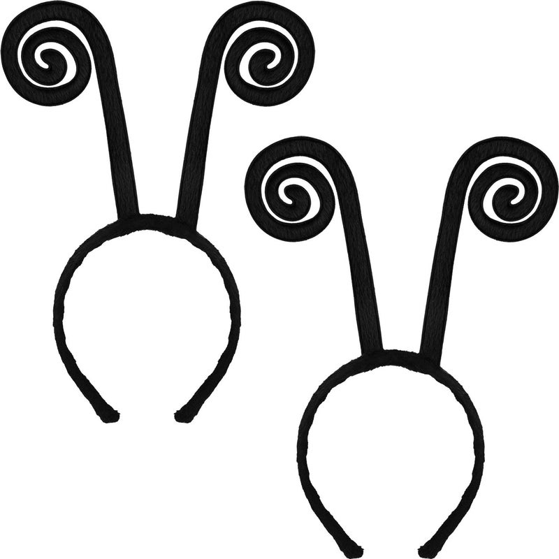 meekoo 2 Pcs Butterfly Antenna Headband Book Character Costume Hair Band for Halloween Parties Accessory(Black,Butterfly Antenna) - Image 1